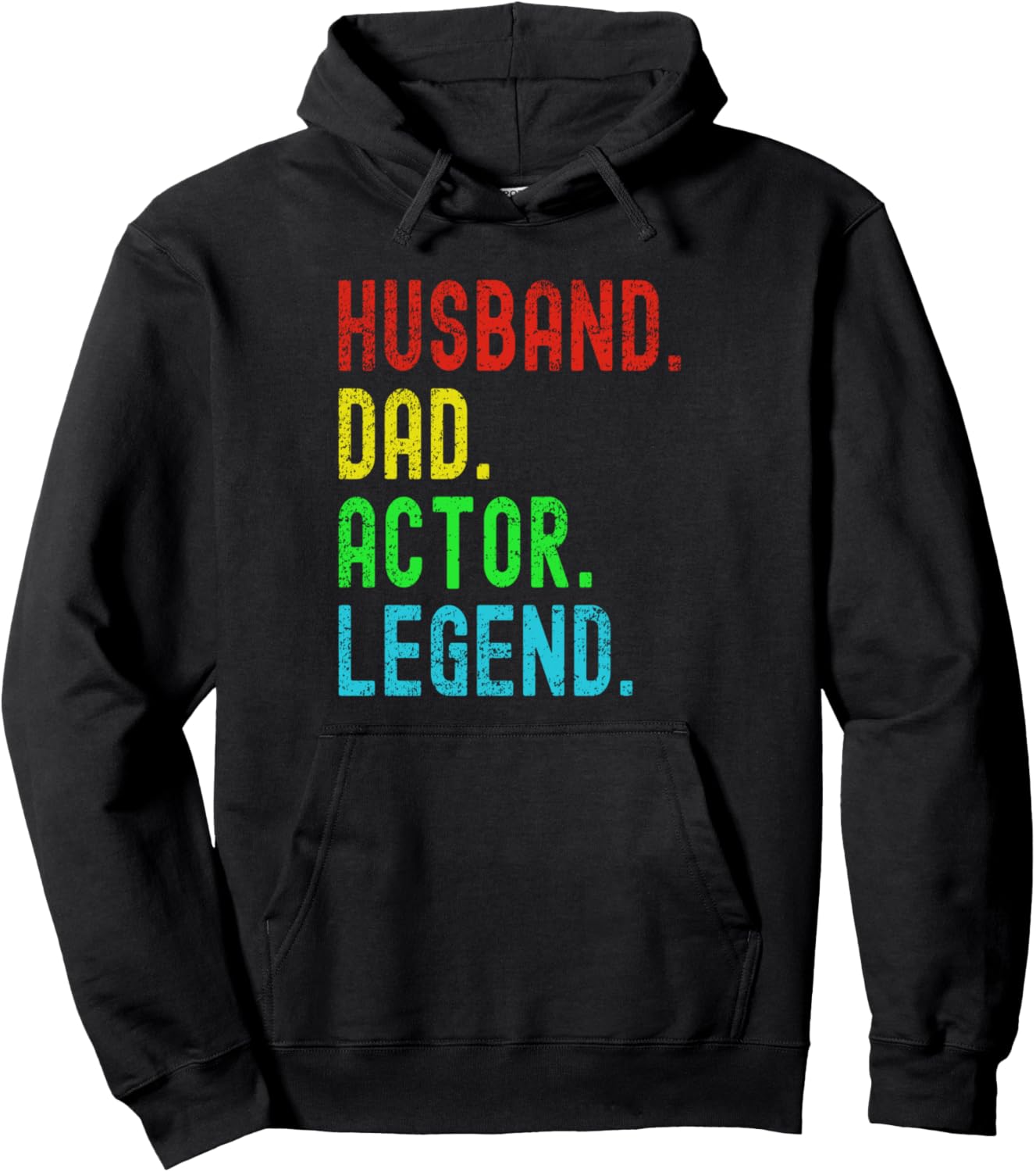

Муж, Папа, Актер, Легенда, Забавный, День отца, Рождество, Толстовка Actor Dad Vintage Apparel Company, черный