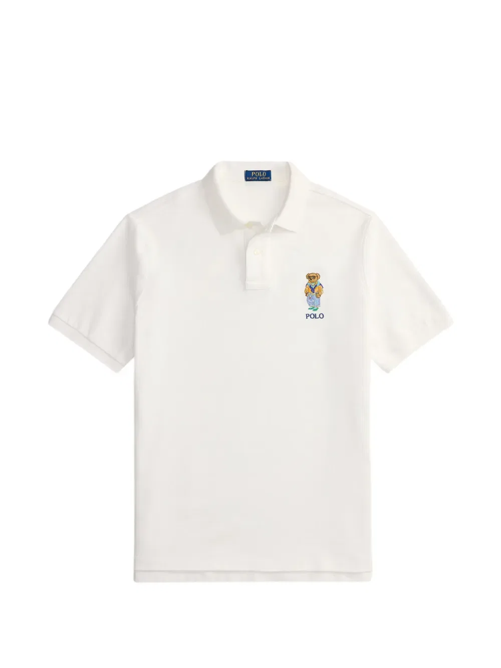 Поло-рубашка с вышивкой в виде медведя Polo Ralph Lauren, белый
