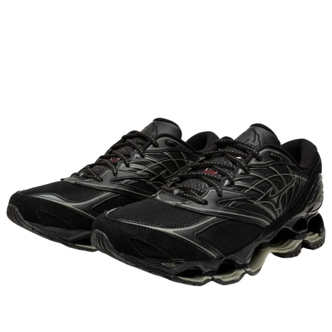 Кроссовки Mizuno x Maharishi Wave Prophecy LS 'Black' — фото 2
