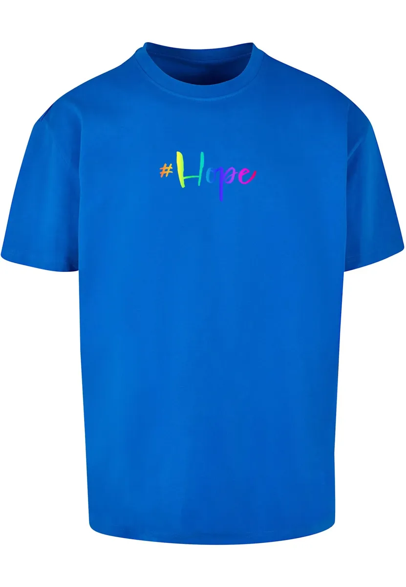 

Футболка Merchcode " Merchcode Мужская футболка большого размера Hope Rainbow Heavy", синий