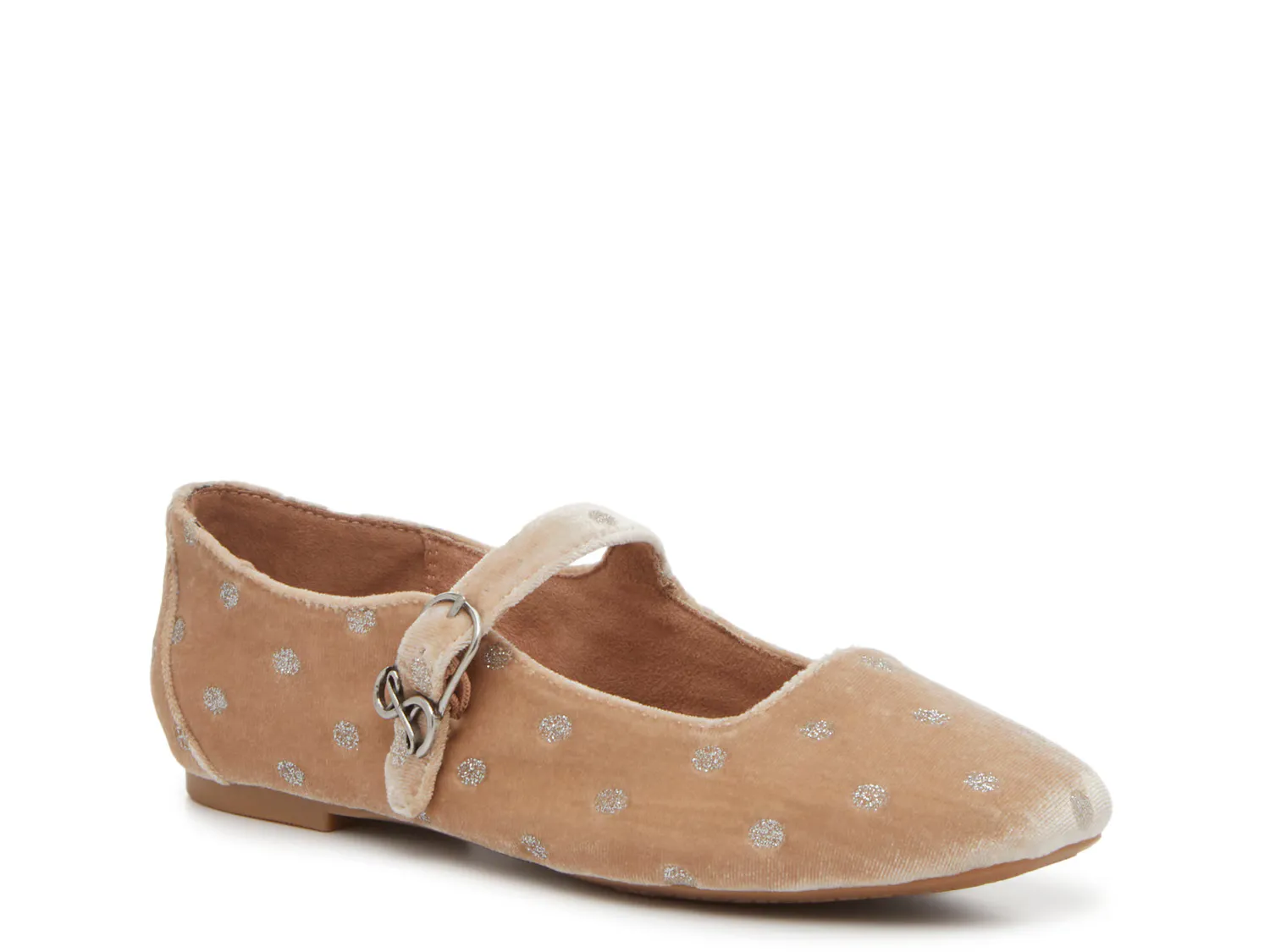 

Балетки Fredi Mary Jane Flat Sam & Libby, цвет beige_silverglitter