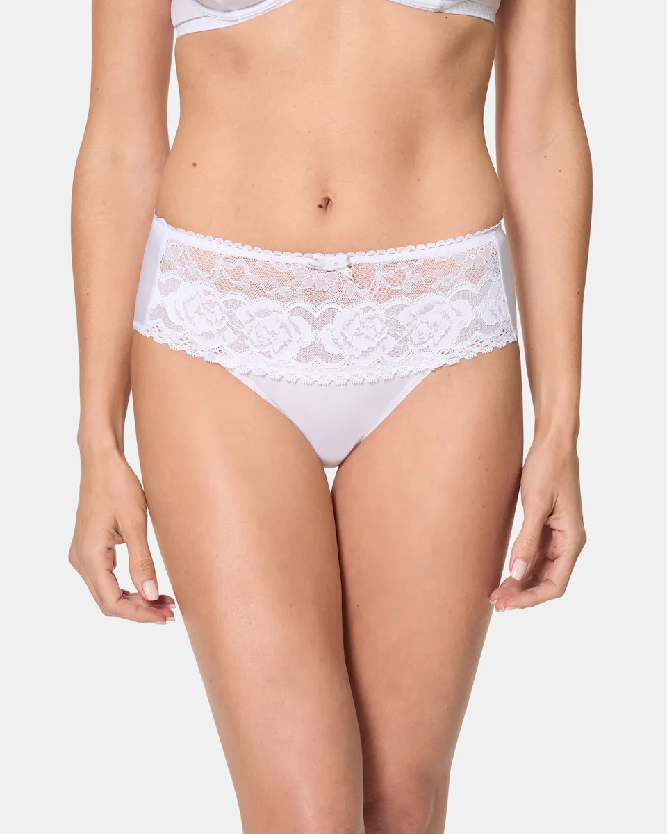 

Классические трусики с цветочным кружевом спереди Playtex, белый