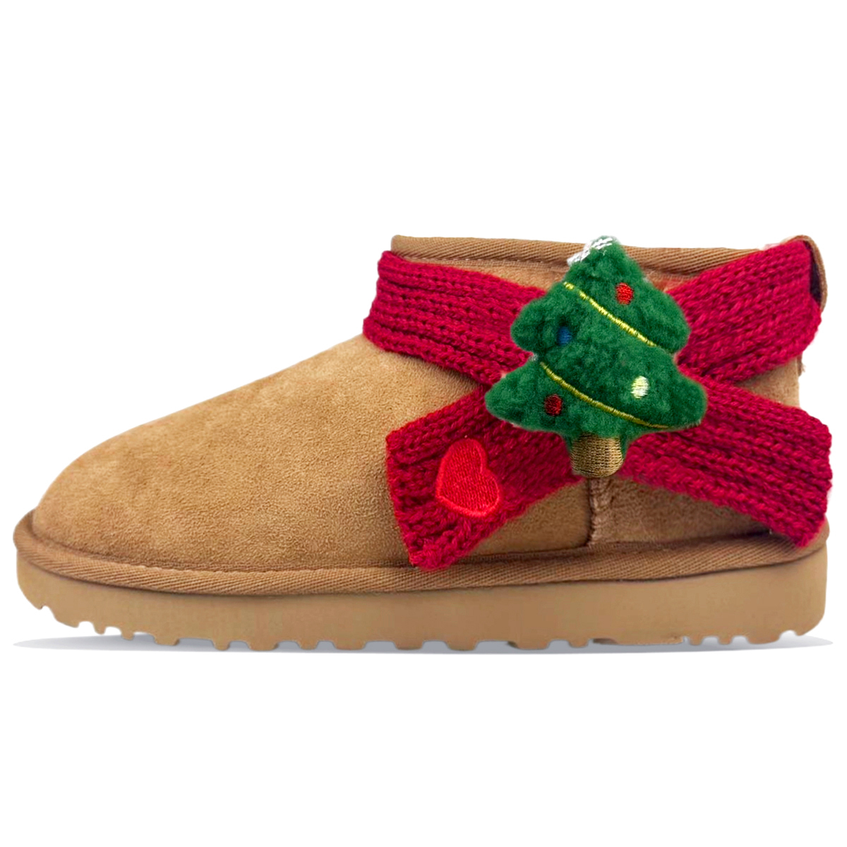 Ботинки Ugg Women's Classic Ultra Mini, каштановый/Рождественская елка 3