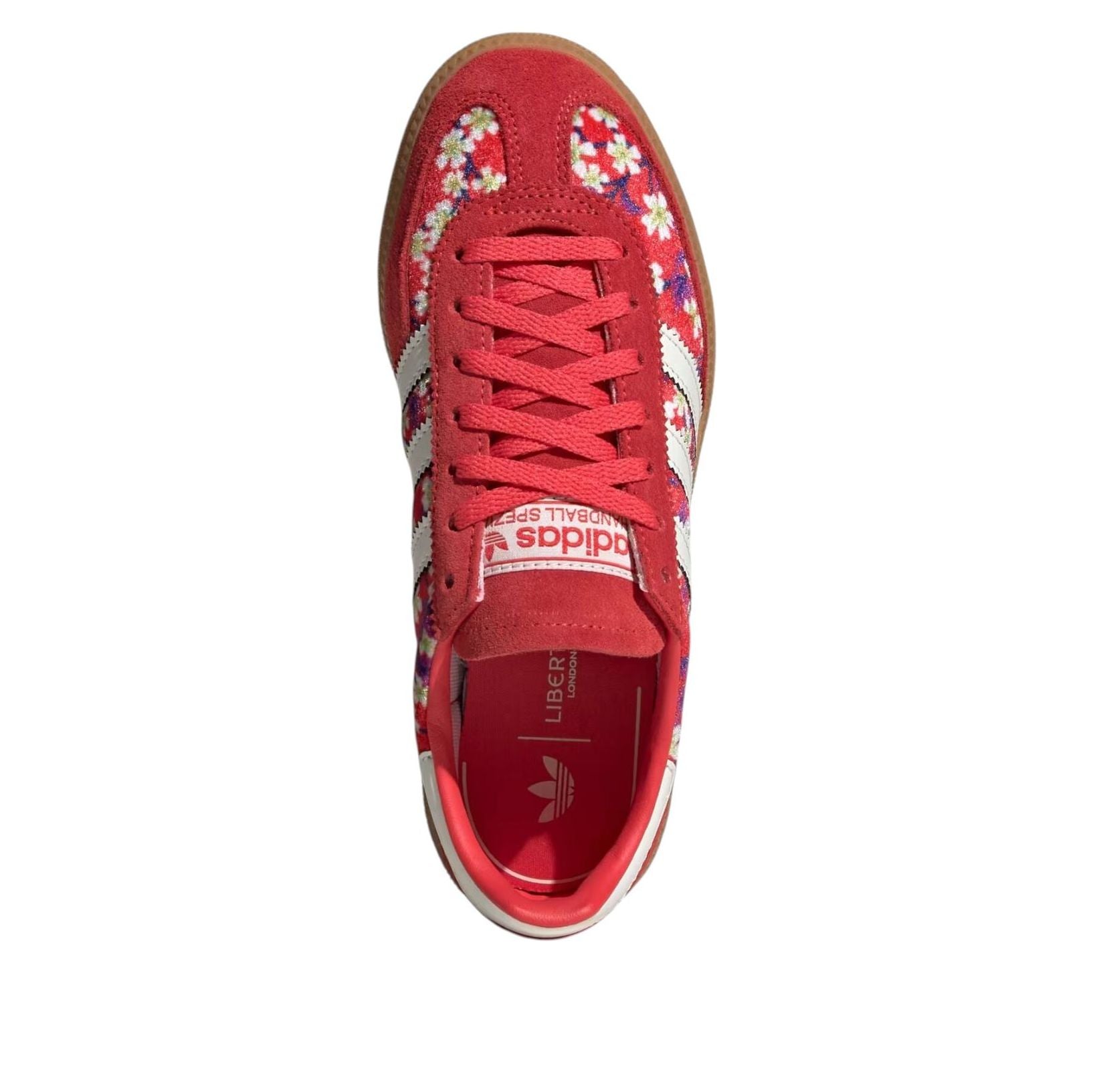 (GS) Adidas x Liberty London Handball Spezial 'Off White Semi Lucid Red' — фото 4