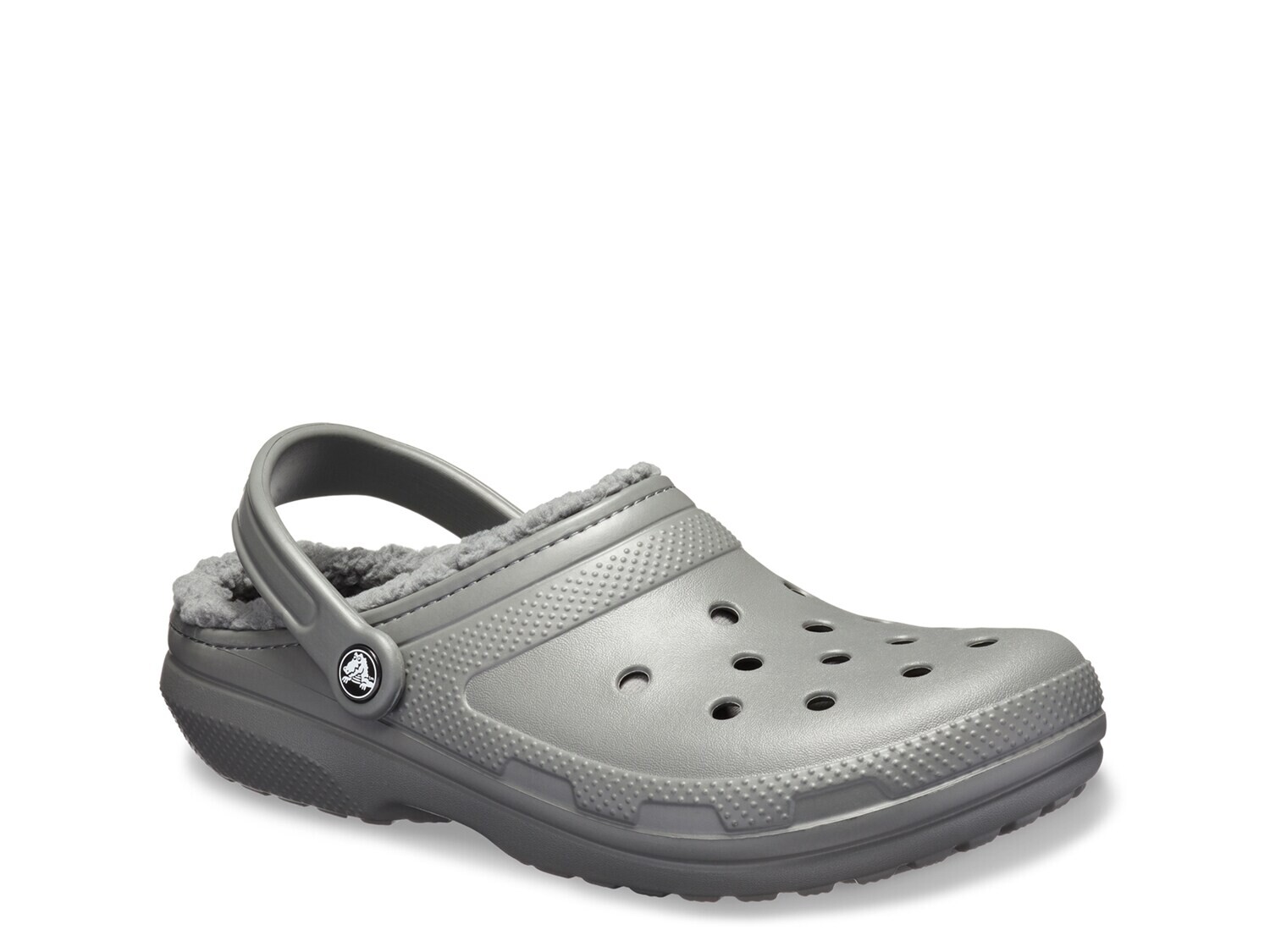 

Тапочки-сабо мужские Crocs Classic на подкладке, серый