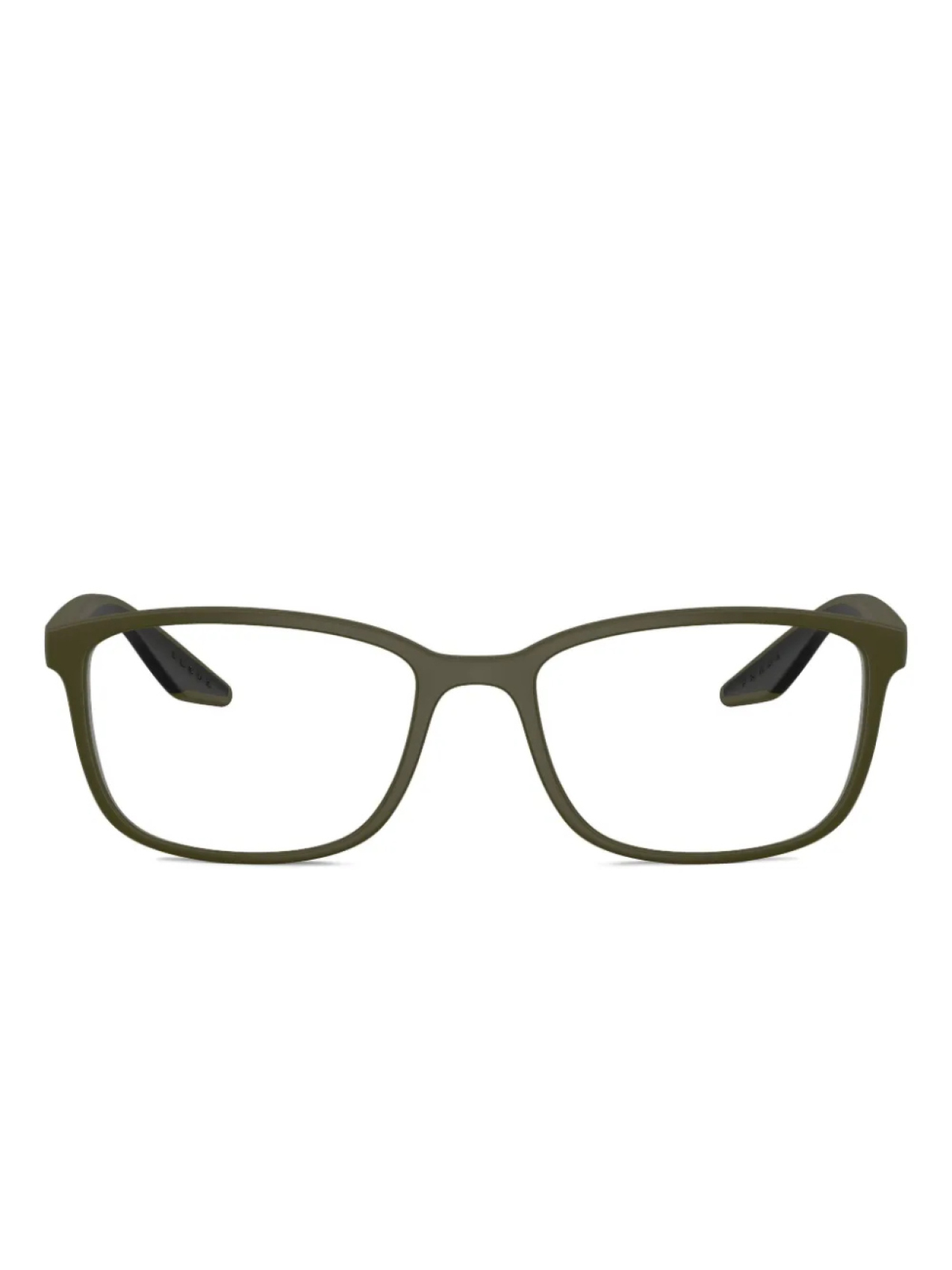 

Prada Linea Rossa rectangle-frame очки, зеленый