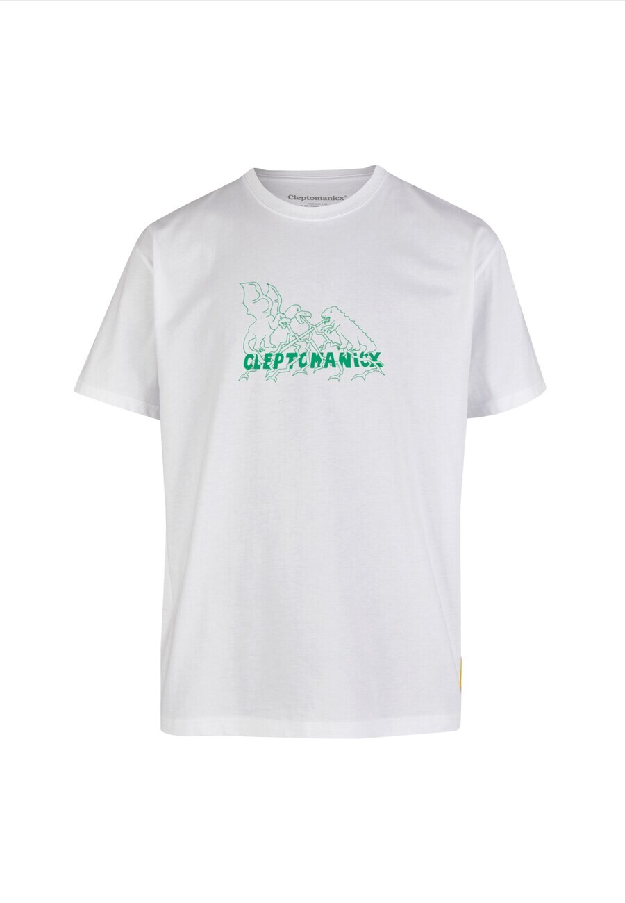 

Футболка Cleptomanicx Shirt Boxy Tee 50ties Movie Fight, белый