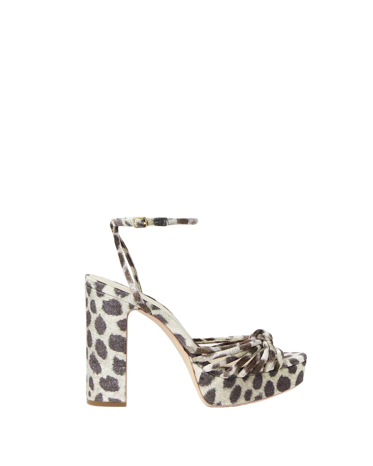 Леопардовые сандалии на платформе Rivka с узлом Loeffler Randall, леопард