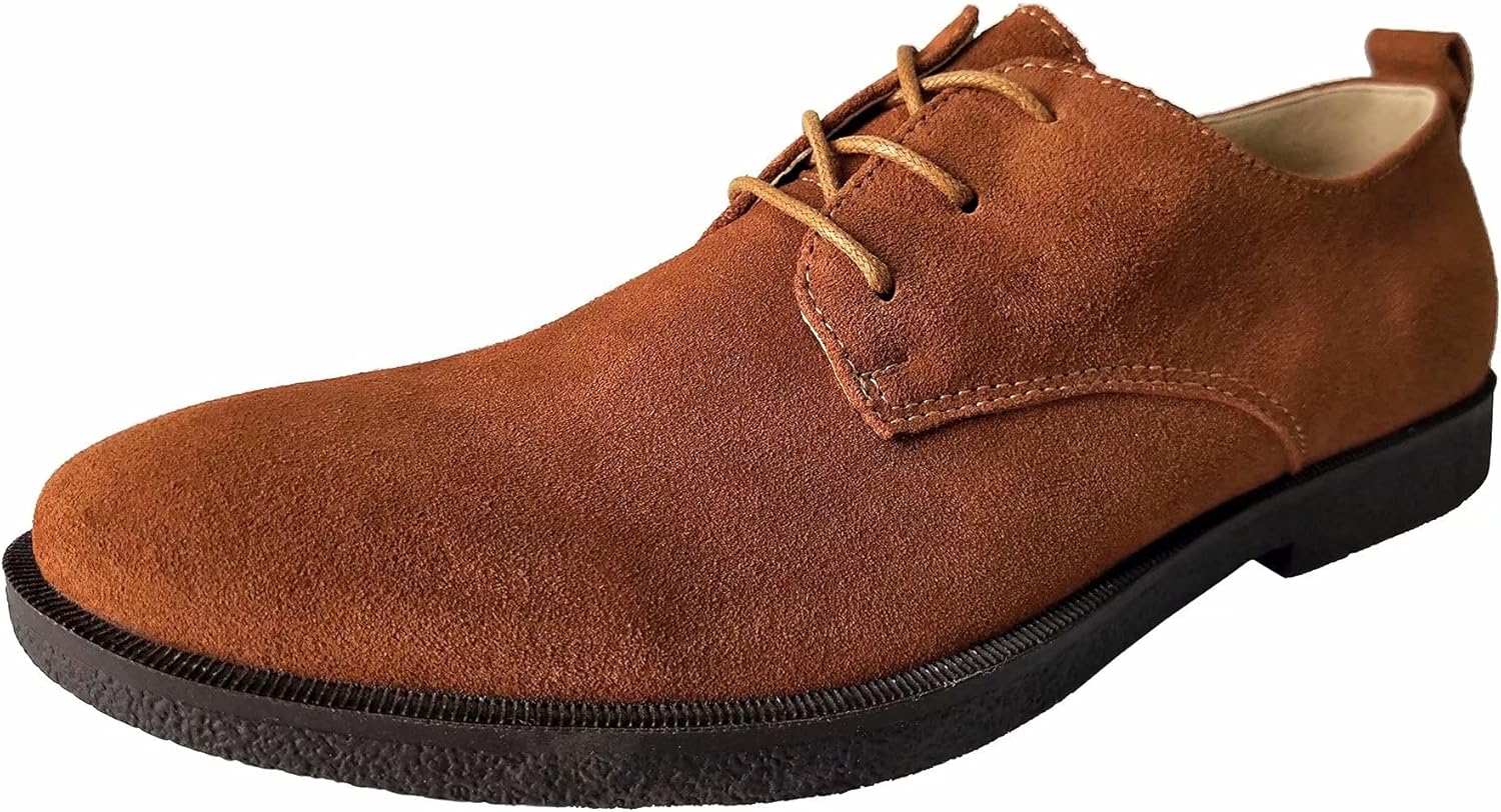 

Мужские замшевые оксфорды на плоской подошве с шнуровкой Beinfaith, коричневый