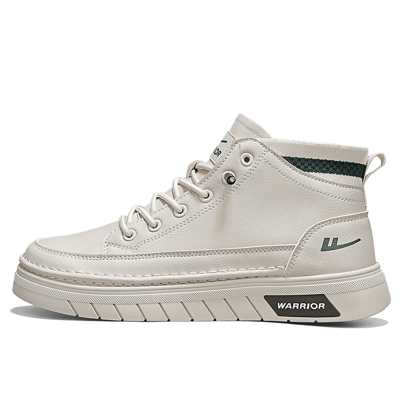

Кроссовки Warrior Slip, износостойкие, легкие, высокие, для скейтбординга, мужские, бежевые