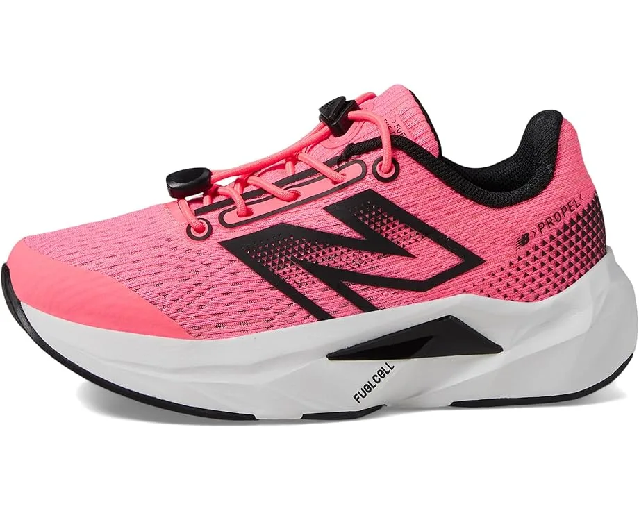 Кроссовки New Balance Kids Fuelcell Propel v5 Bungee (Little Kid), Ultra Pink/Black — фото 4