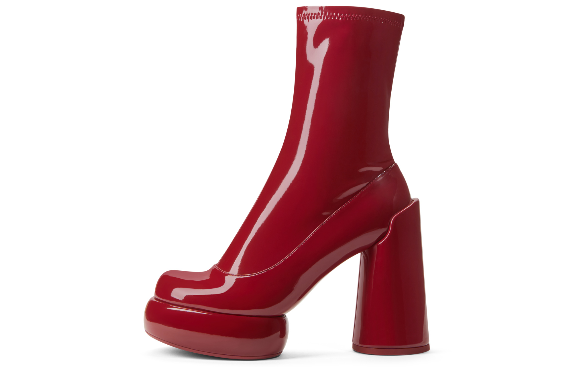 Ботфорды 10,2 см женские CHARLES&KEITH, красные — фото 3