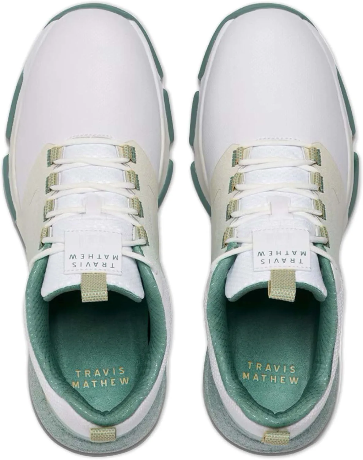 TravisMathew Mens The Ringer 2.0, белый/зеленый — фото 4