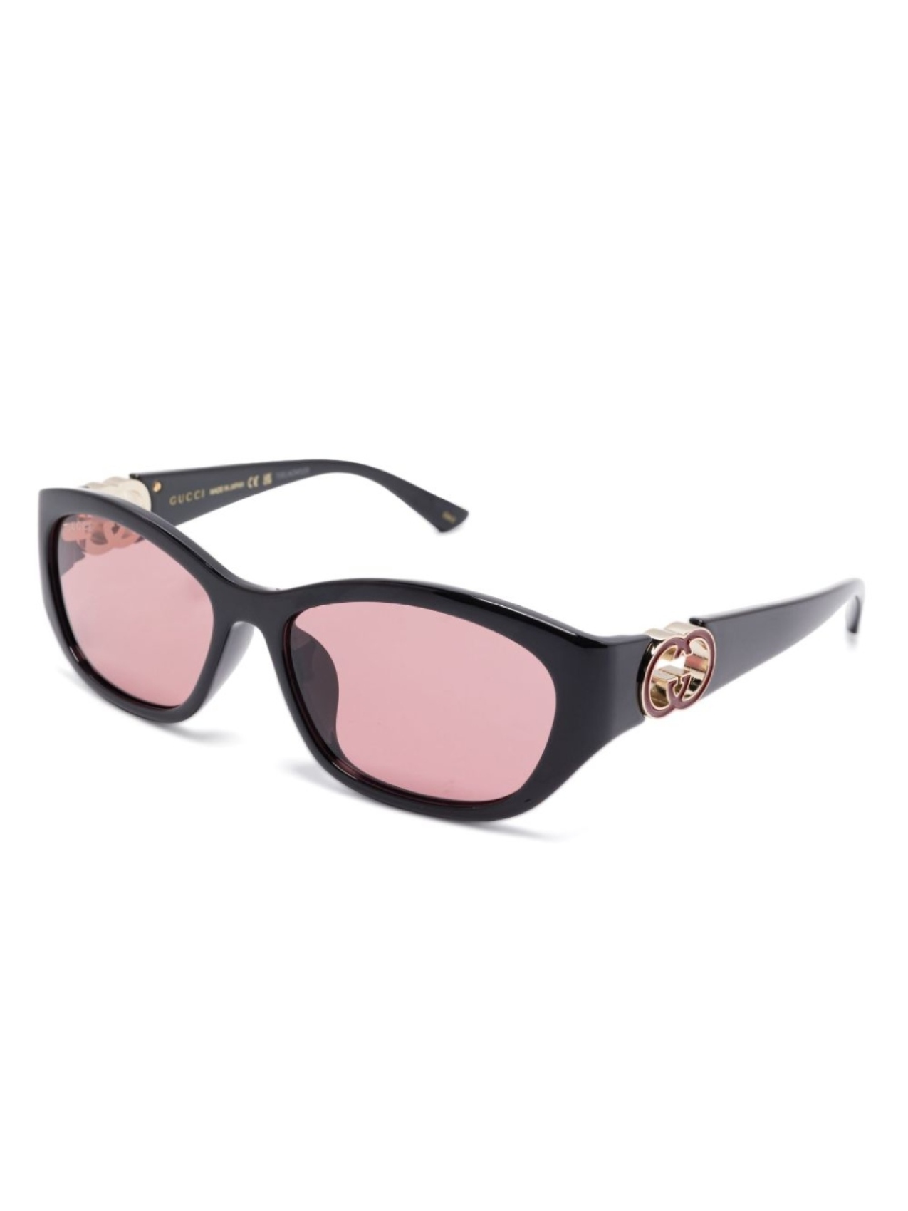 Gucci Eyewear солнцезащитные очки с логотипом GG1826SK, черный — фото 2
