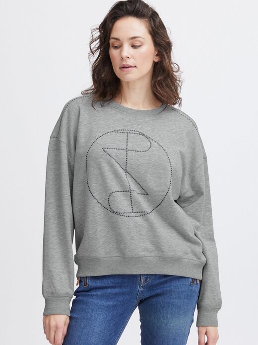 

Толстовка pzmallie Pulz Jeans, серый