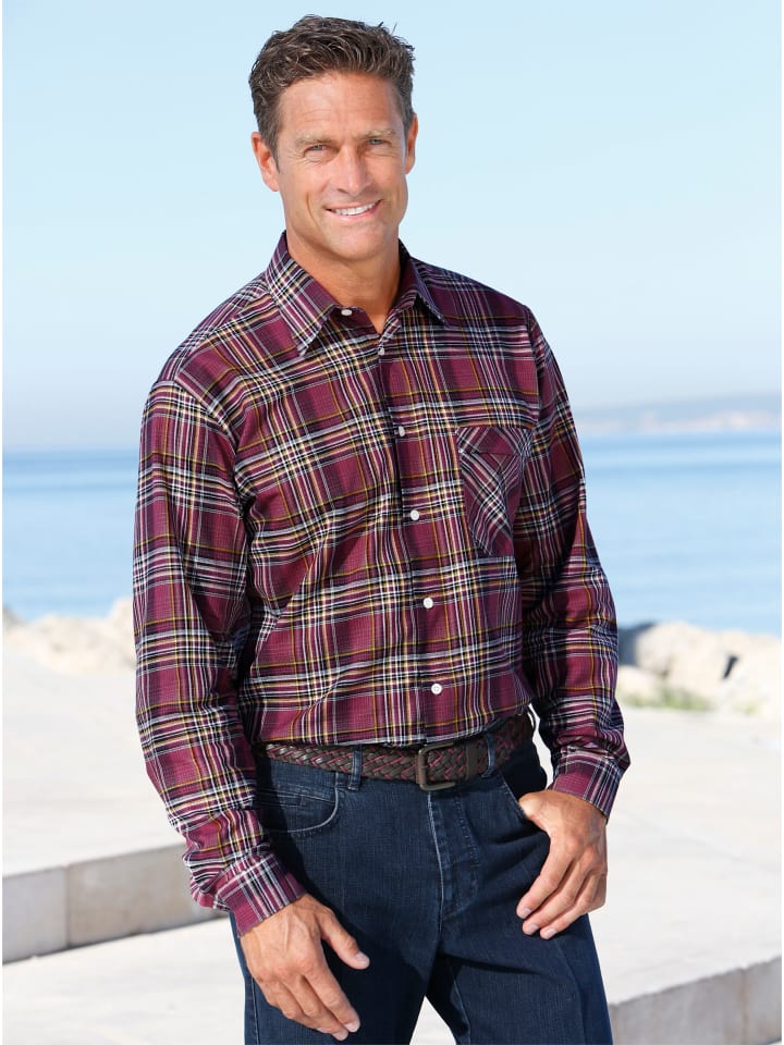 

Рубашка с длинными рукавами в бордовую клетку WITT WEIDEN