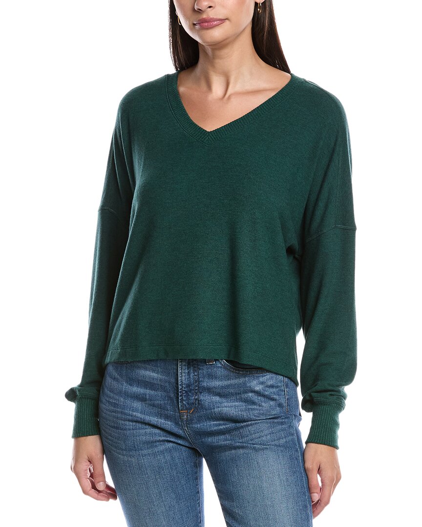 

Свободный пуловер Michael Stars Vic с V-образным вырезом, зеленый