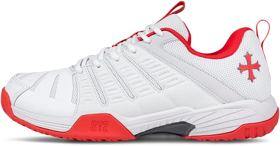 Кроссовки Teuton Sports ST2 Unisex для всех типов кортов: легкие, дышащие кроссовки для тенниса, сквоша, пиклбола и других видов спорта - размеры 37-48 EUR, Lightgrey