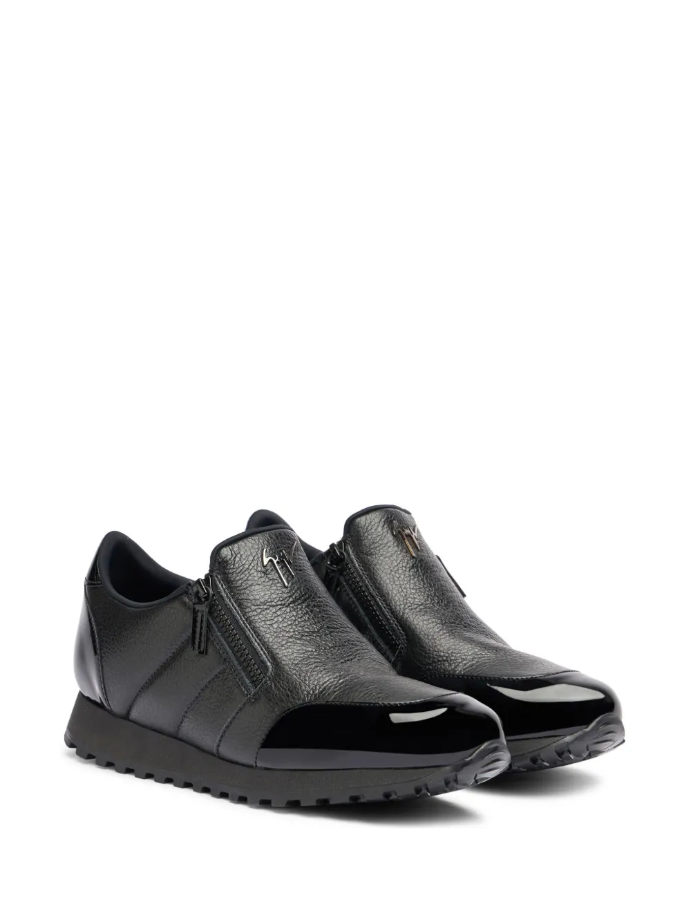 Лоферы Idle Run на молнии Giuseppe Zanotti, черный — фото 2