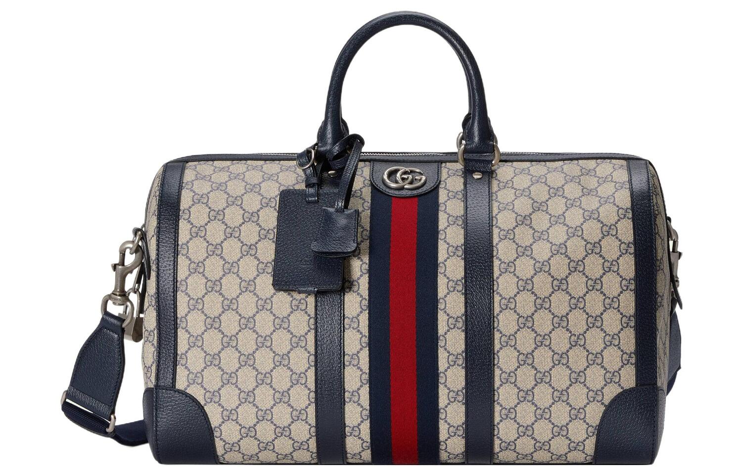 

GUCCI Сумка для путешествий из холста с кожаными вставками женская