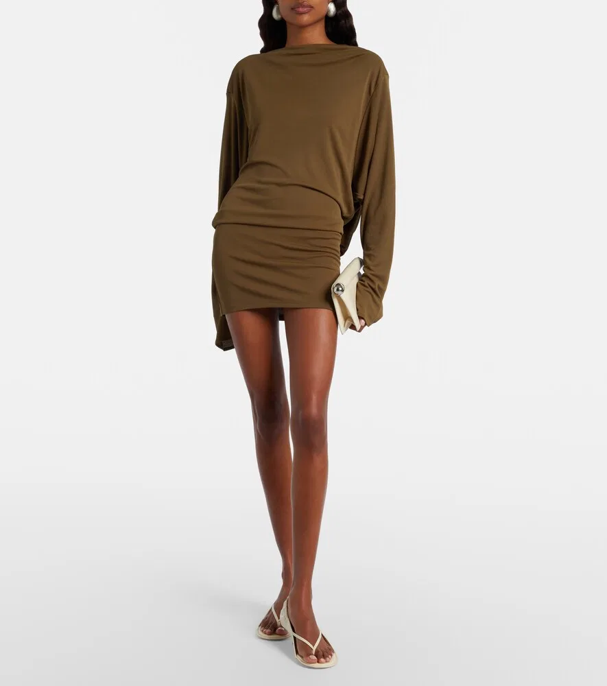 Мини-платье из трикотажа «Мистраль» Jacquemus, зеленый — фото 2