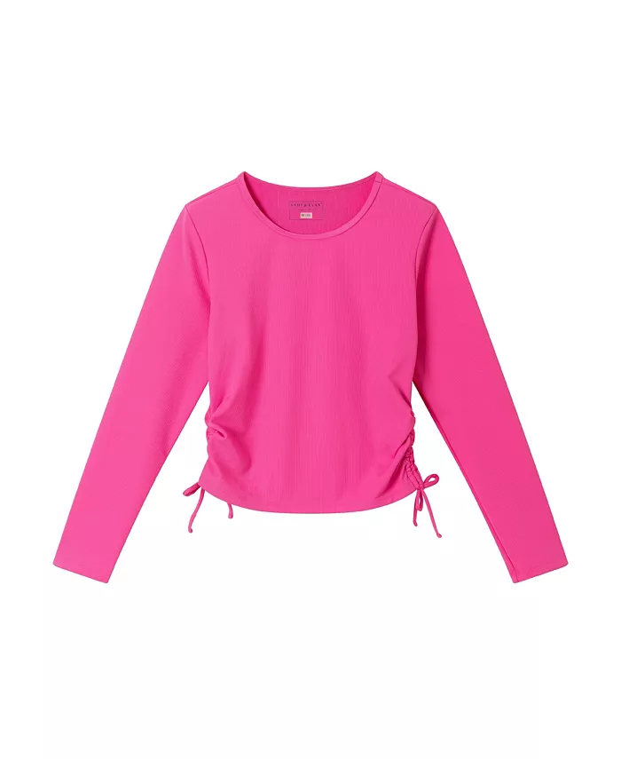 

Розовый рашгард с длинным рукавом для девочек ясельного возраста/ребенка Andy & Evan