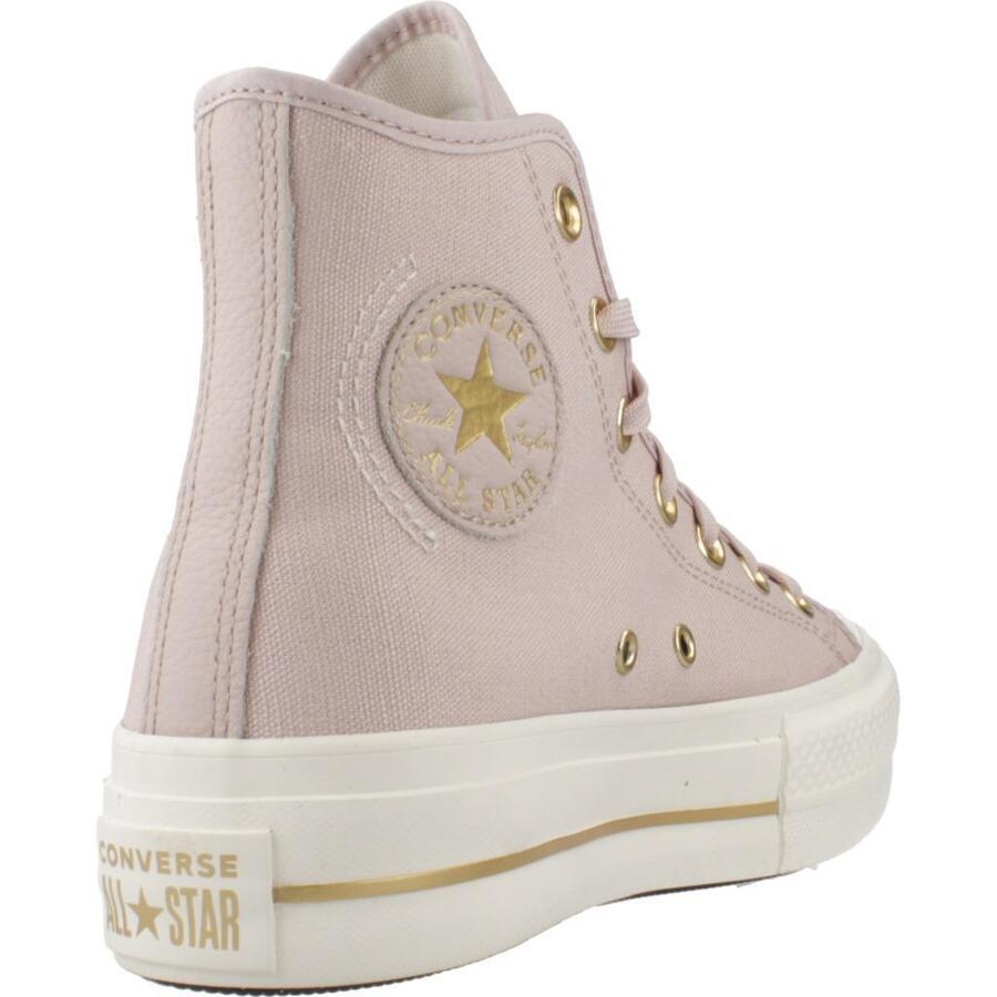 Кеды Converse модель Chuck Taylor All Star Lift Hi Flush цвет розовый — фото 3