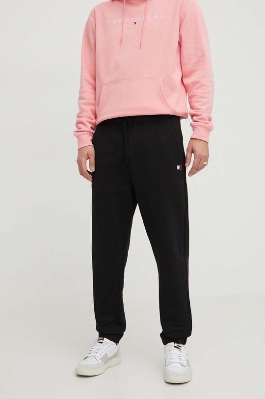 

Хлопковые спортивные штаны Tommy Jeans, черный