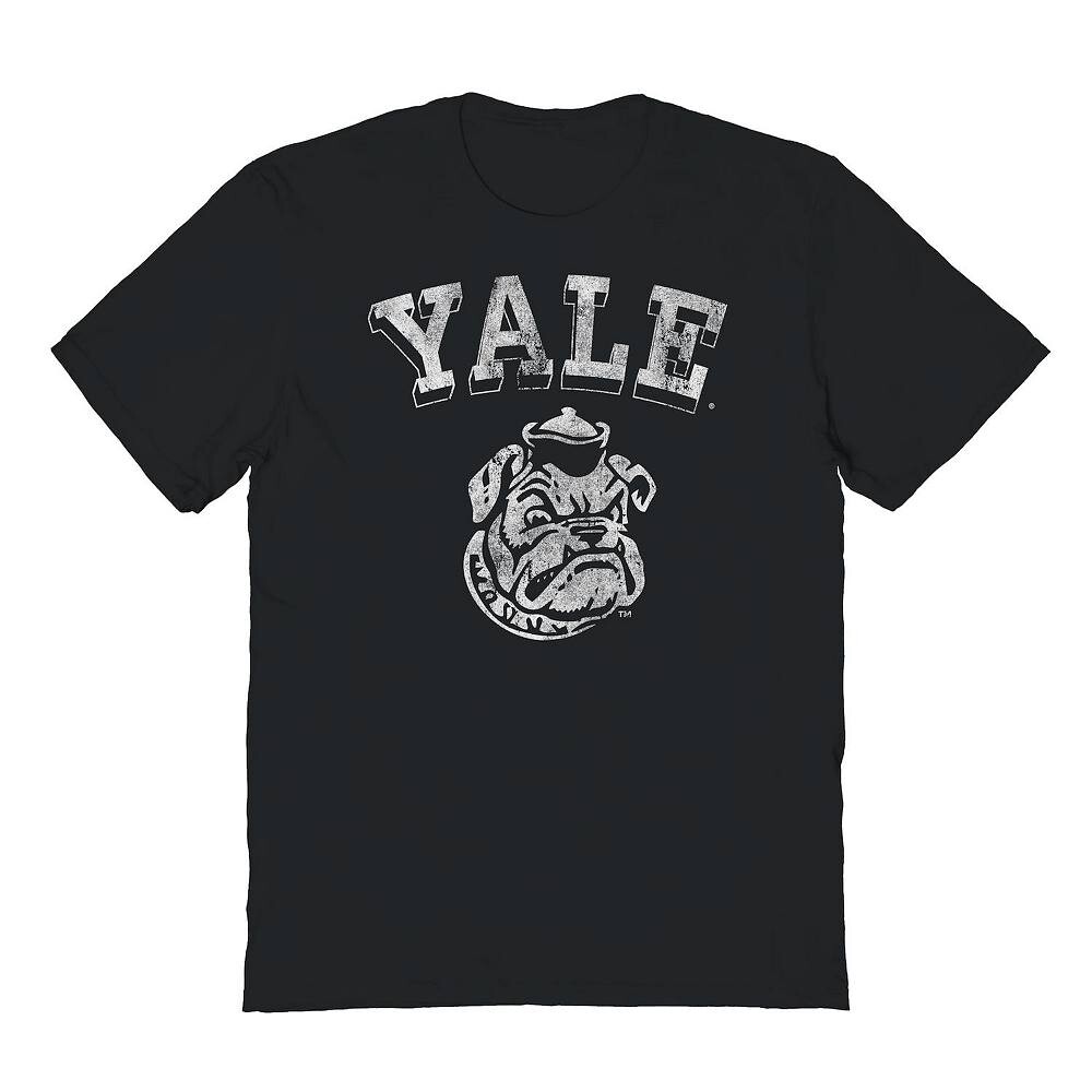 

Мужская футболка с рисунком Yale Bulldog Licensed Character, черный