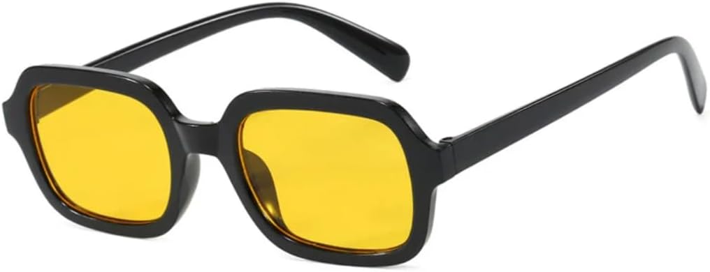 

Солнцезащитные очки с защитой от УФ-излучения UV400 | Линзы ярко-желтого цвета с леопардовым принтом | Для женщин и мужчин, для занятий спортом на открытом воздухе и вождения DSVIGF, Black-yellow