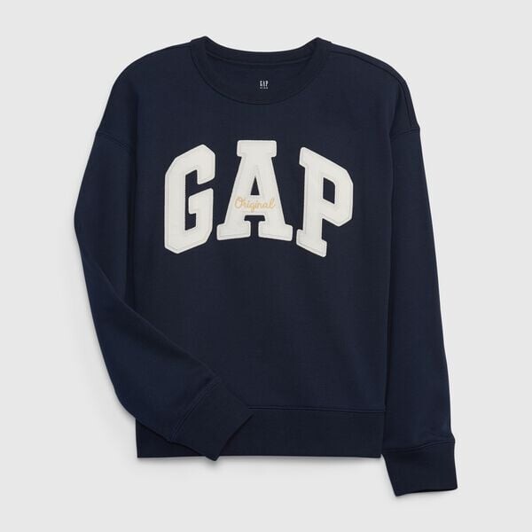 

Толстовка свободного покроя из французского трикотажа с вышивкой Gap, синий