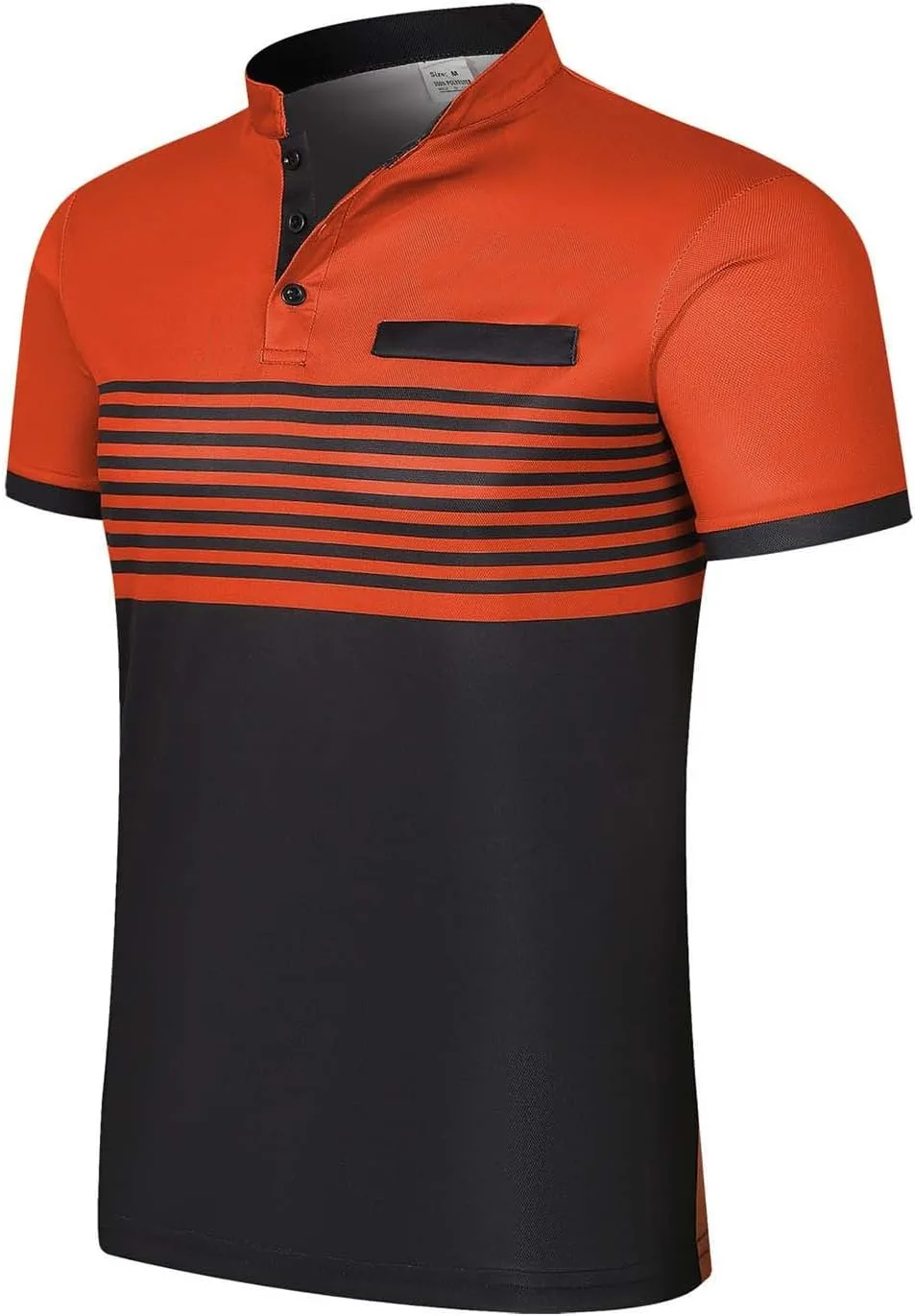 

Мужская футболка с контрастными полосами, короткий рукав