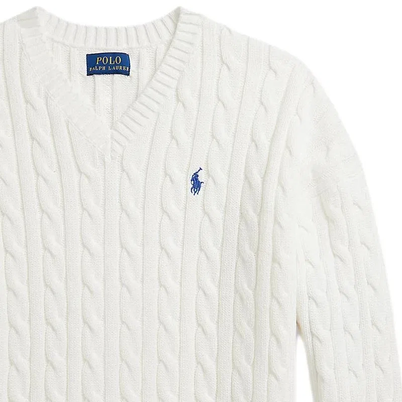Свитер белый Polo Ralph Lauren — фото 4