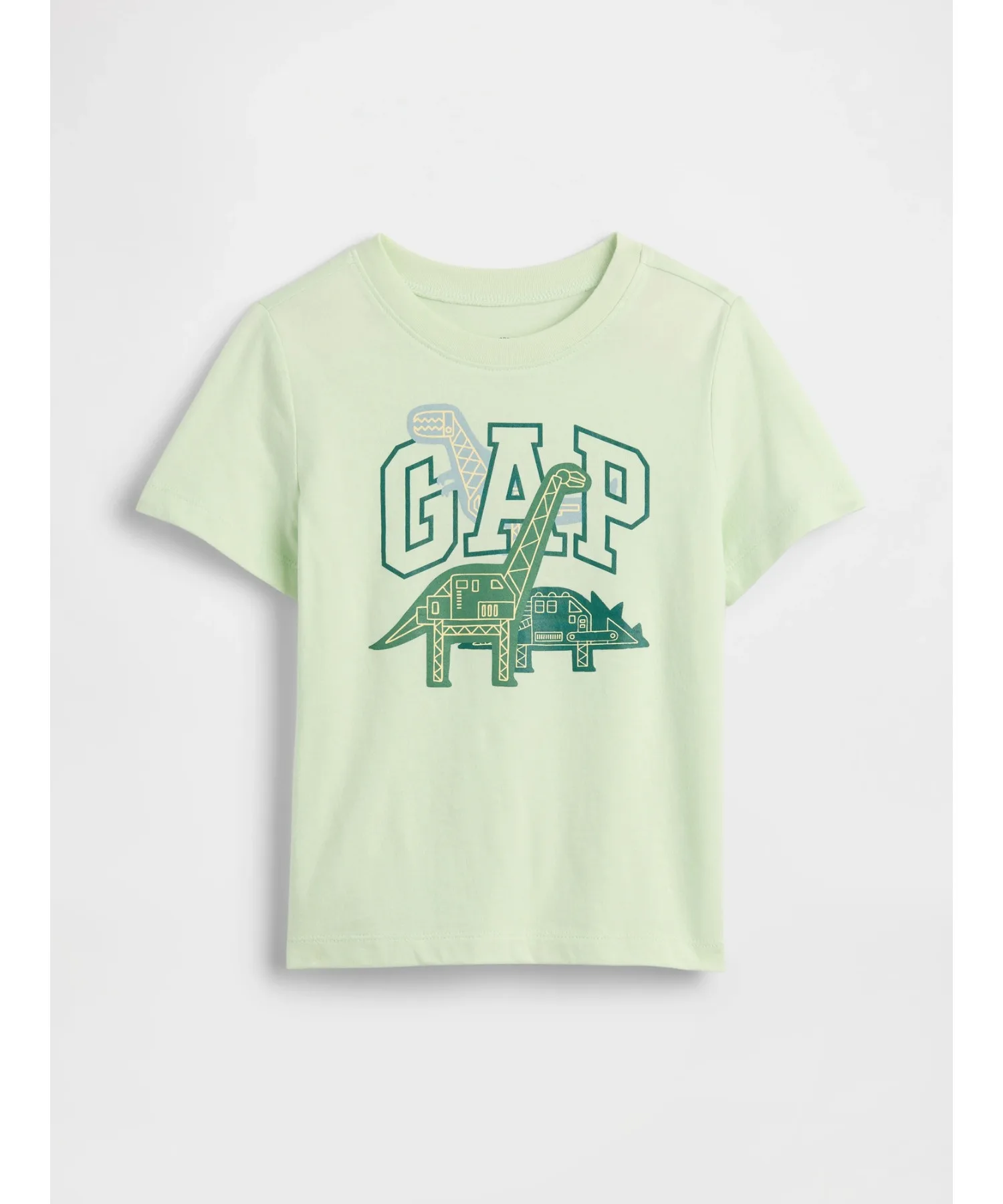 Детская футболка GAP с принтом зелёная