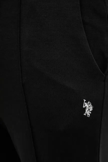 Спортивные штаны с защипами U.S. Polo Assn., черный — фото 4