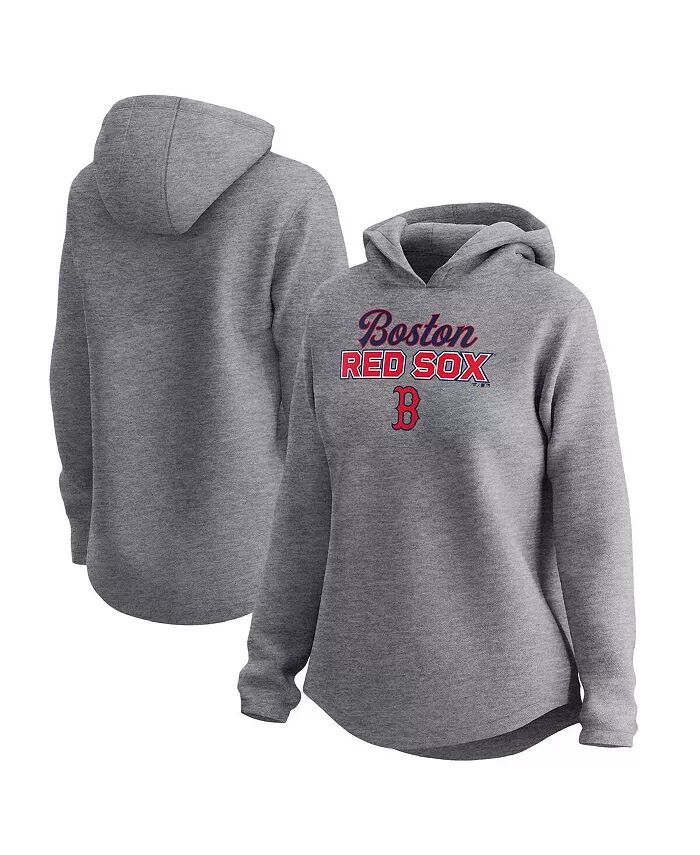 

Женская флисовая толстовка с капюшоном цвета «меланж» Boston Red Sox Fanatics