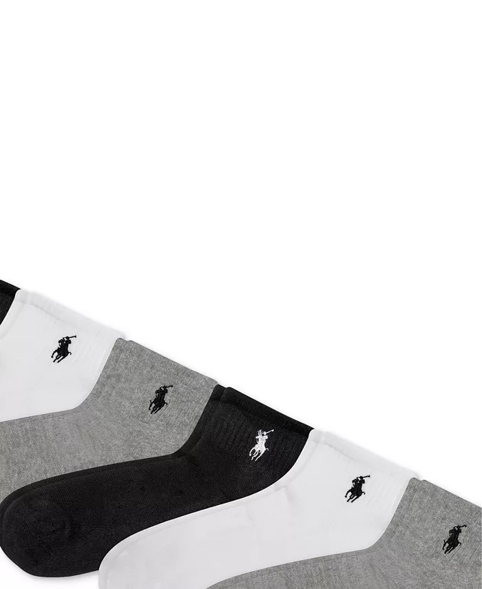 Женские носки с мягкой подушечкой, 6 пар Polo Ralph Lauren, серый — фото 3