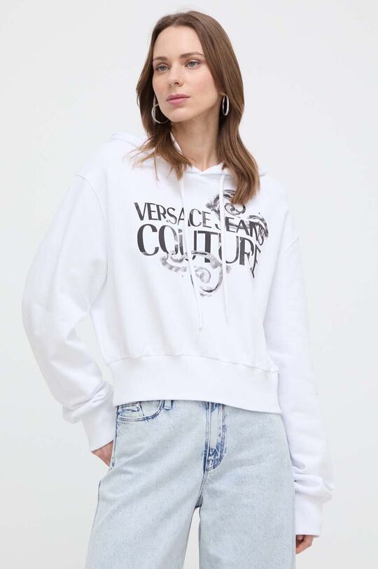 

Хлопковая толстовка Versace Jeans Couture, белый