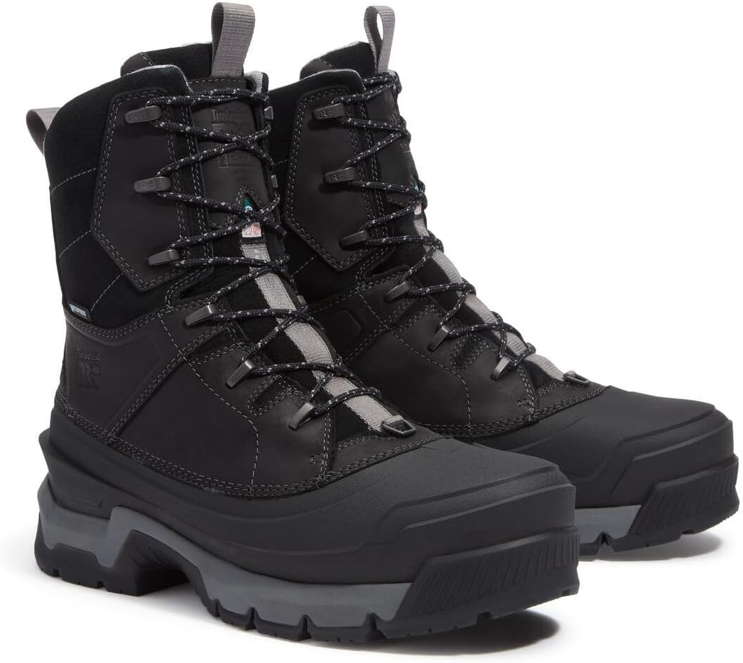 Timberland PRO Siberian, мужские, коричневые, с композитным мыском, EH, PR, WP/Insulated, противоскользящие, 8 дюймов, рабочие ботинки, Black — фото 2
