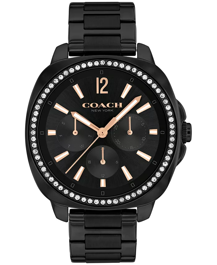 

Женские часы Kitt Ionic Plated Black с браслетом из нержавеющей стали, 38 мм COACH