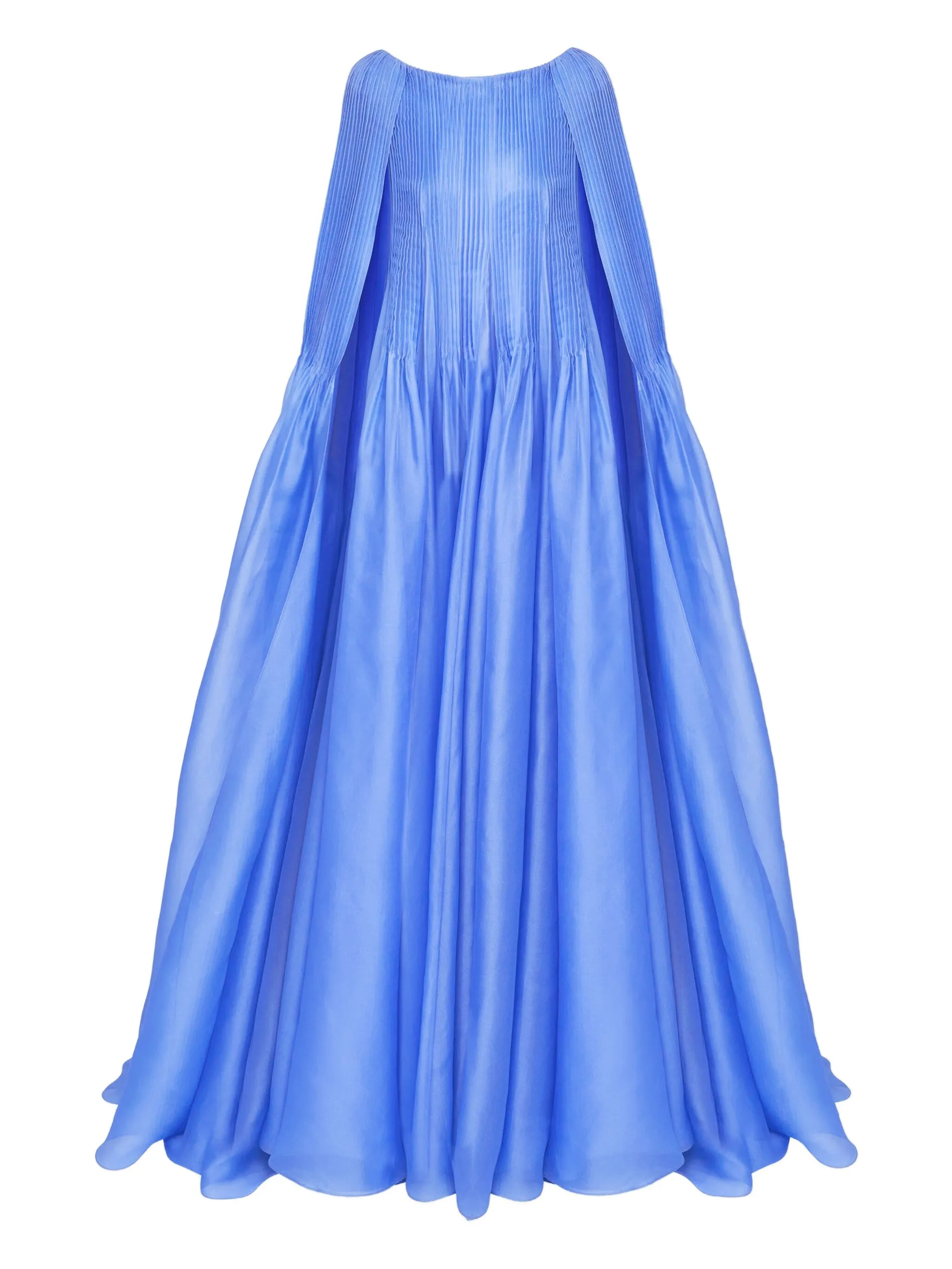 

Платье-кейп со складками Carolina Herrera, синий