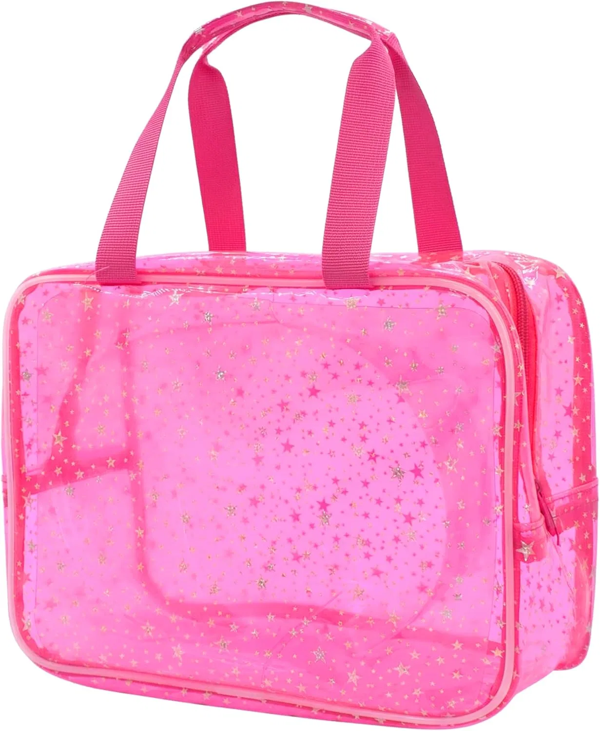 Женская косметичка TeeYee прозрачная с узором Teeyee, Rosa