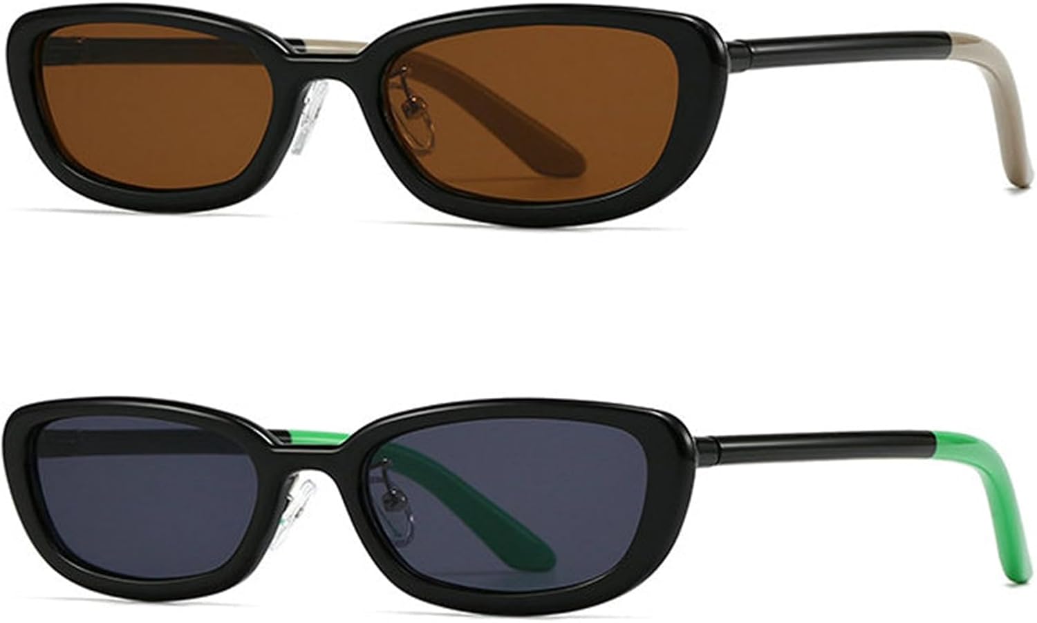 

Солнцезащитные очки Willochra маленького прямоугольного типа в стиле панк, женские, ретро, ​​с защитой от УФ-излучения UV400, мужские, модные, градиентные, серые, популярные солнцезащитные очки, Black+tea