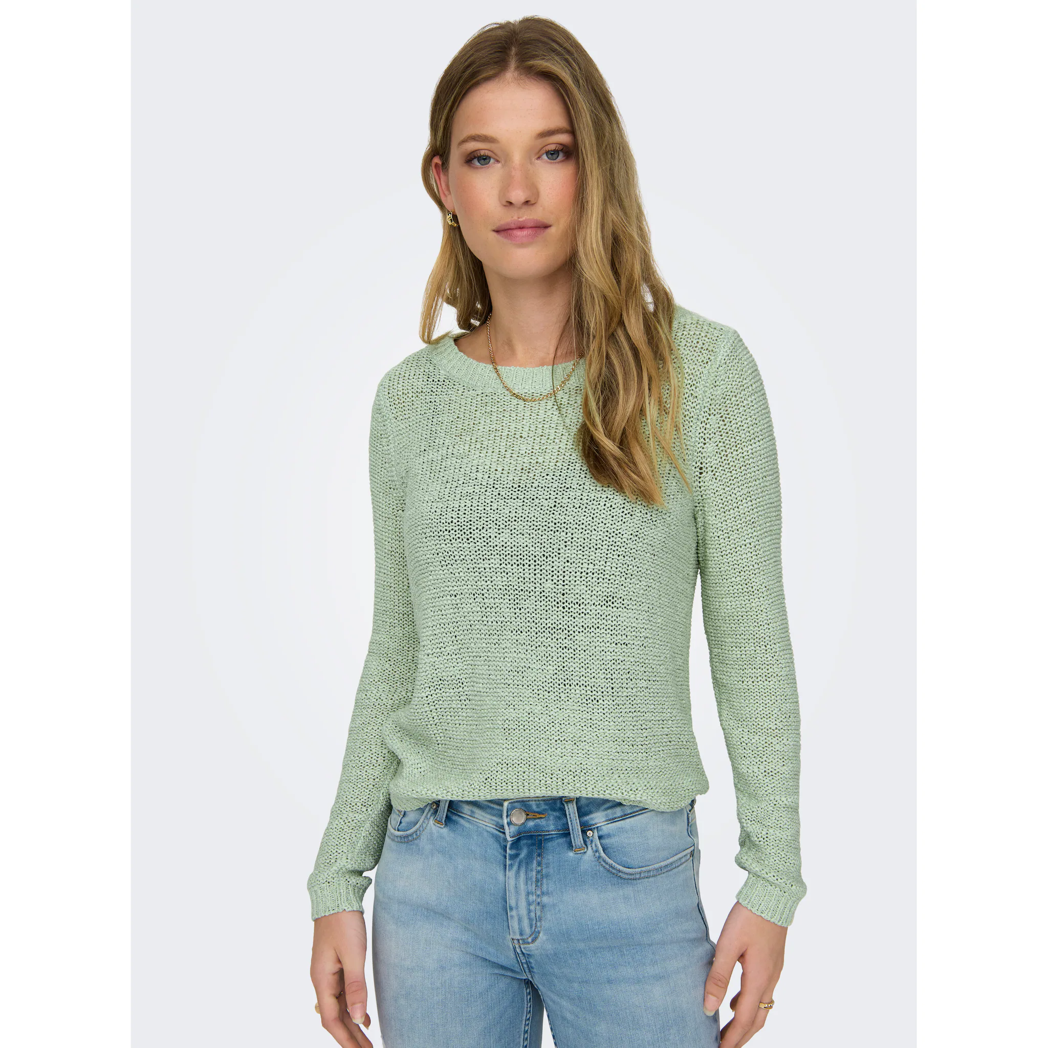 

Only вязаный свитер "ONLGEENA XO L/S PULLOVER KNT NOOS", зеленый