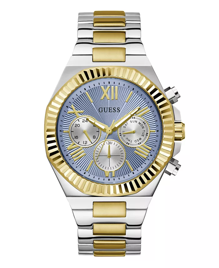

Мужские аналоговые двухцветные часы из 100% стали, 44 мм GUESS
