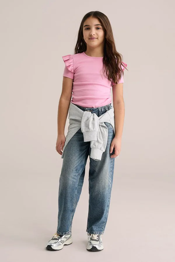 Простая футболка We Fashion, Light Pink — фото 2