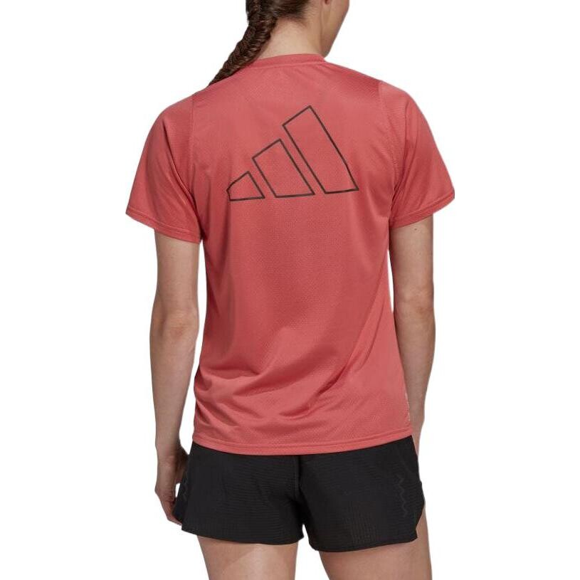 Футболка женская фуксия Adidas — фото 3