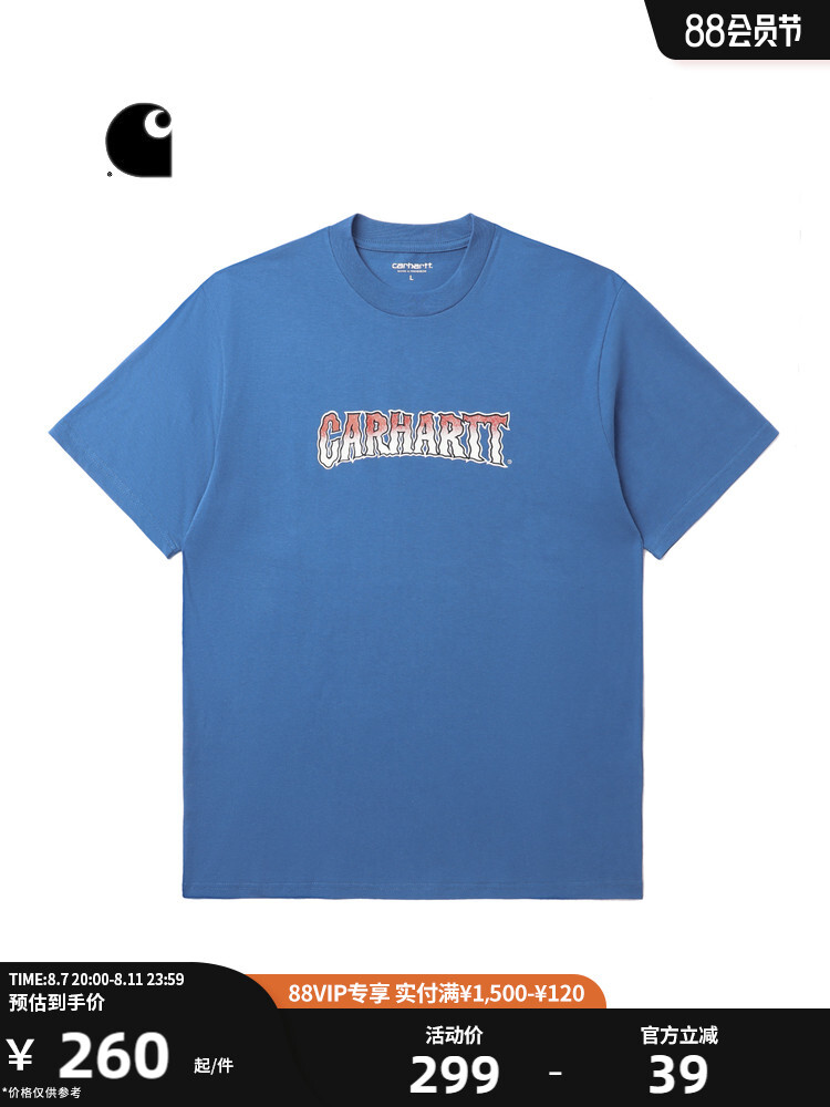 

Футболка Carhartt WIP с градиентным принтом, синий