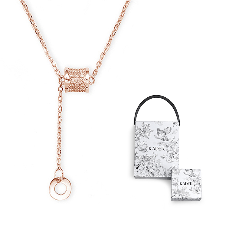 

Позолоченное медное ожерелье для женщин с двухцветным вариантом "Счастливый ящик" KADER, Xl2216-G1