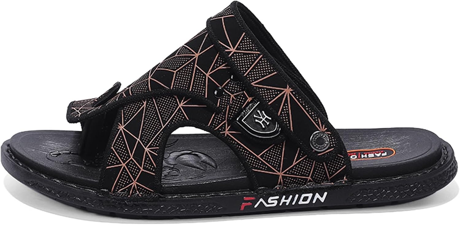 

Летние мужские пляжные сандалии WCXTY с ортопедическим корректором косточки, стильные и удобные шлепанцы при Hallux Valgus, нескользящие тапочки при плантарном фасциите, коричневый